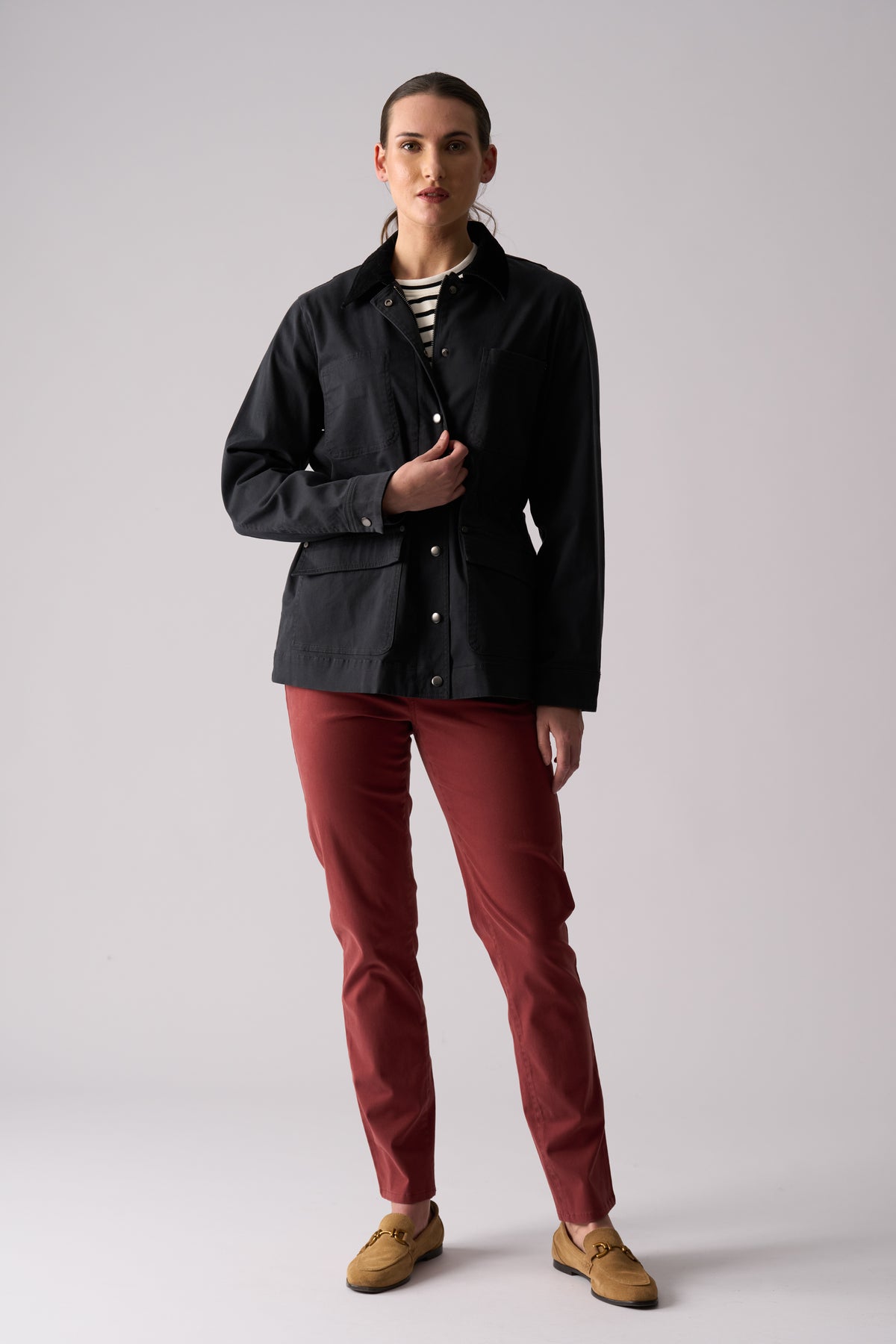 Foil Holey Moley Trouser in Russett