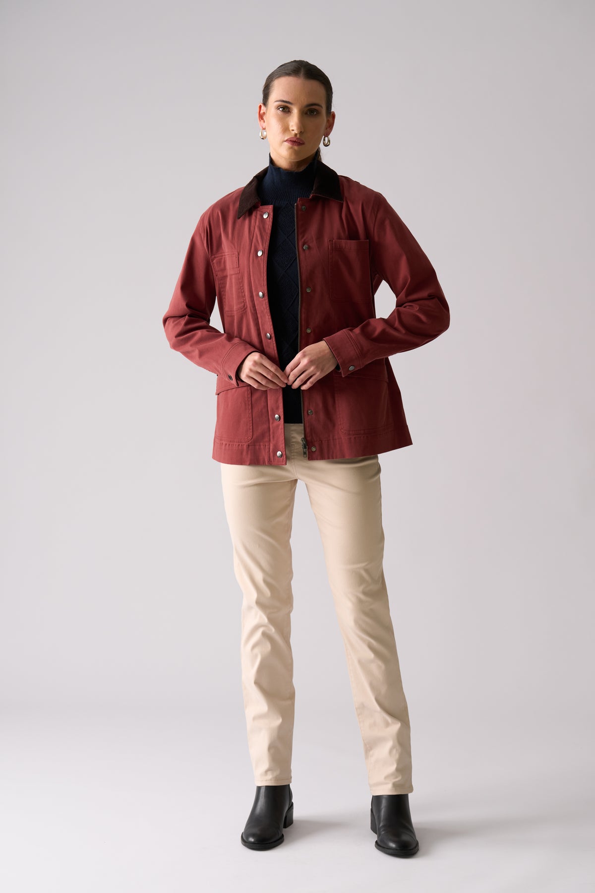 Foil Holey Moley Trouser in Cashmere