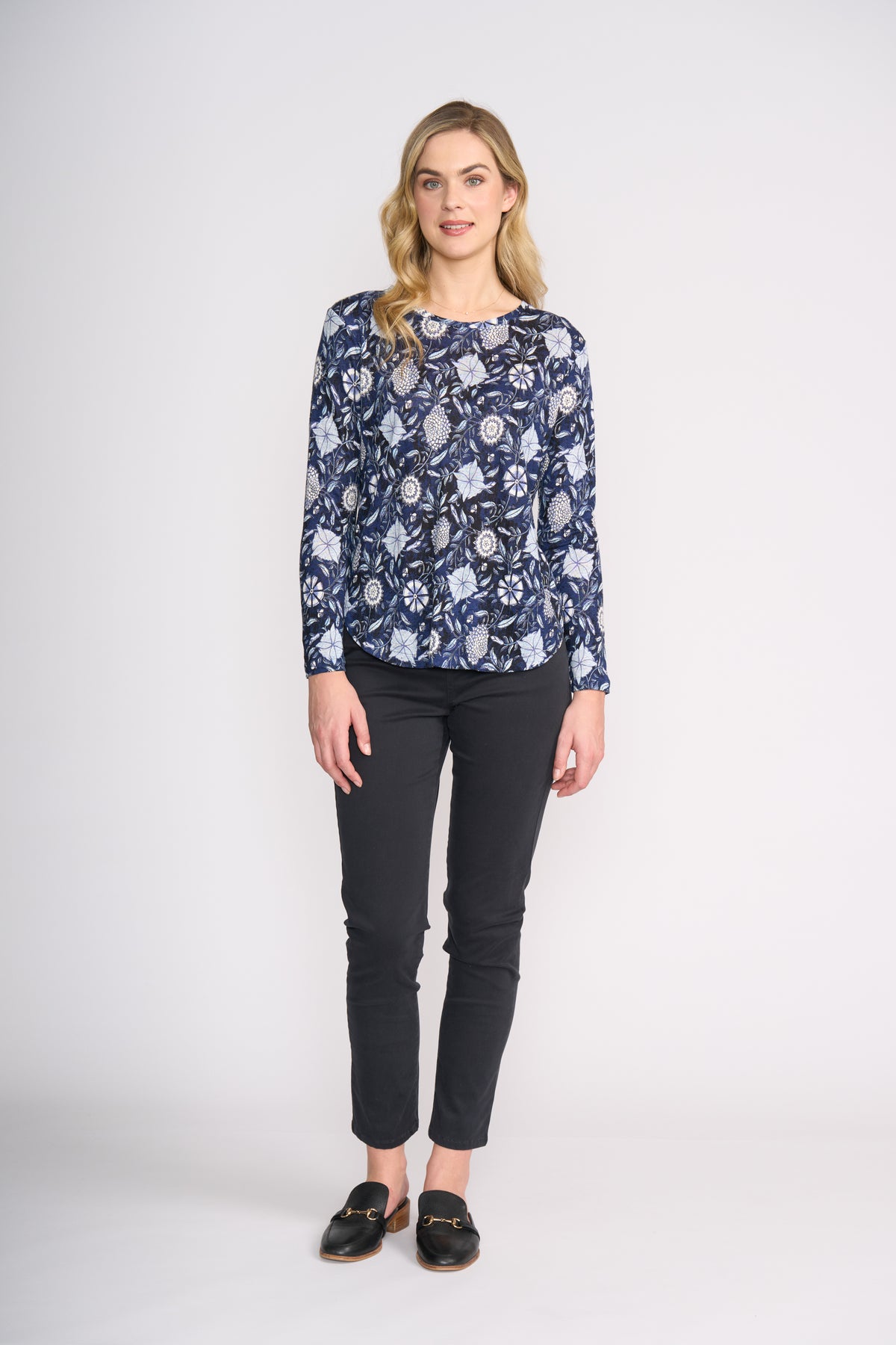 Foil Holey Moley Trouser in Deep Indigo