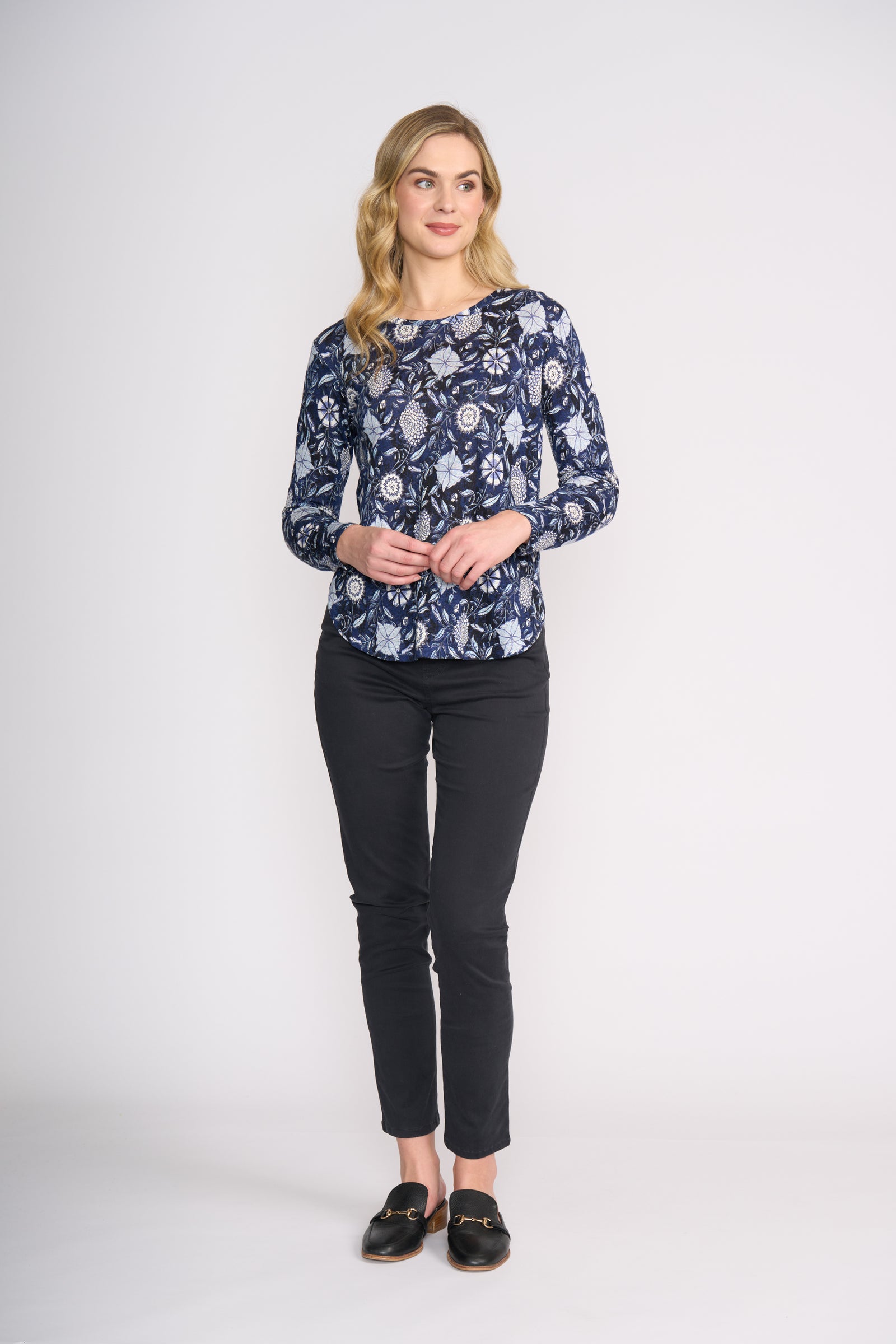 Foil Holey Moley Trouser in Deep Indigo