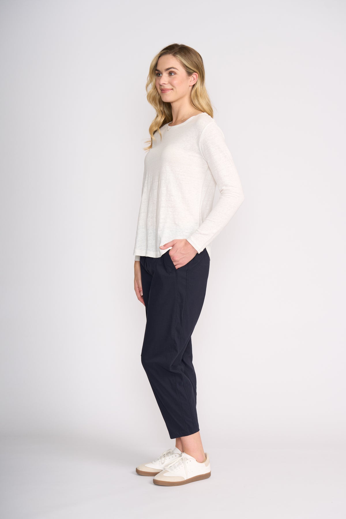 Foil Hi-Jinks Trapeze Pant in True Navy