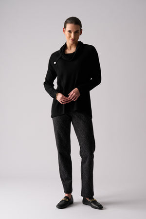 Foil Good Stakes Top in Black