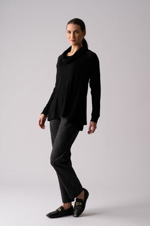 Foil Good Stakes Top in Black