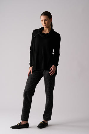 Foil Good Stakes Top in Black