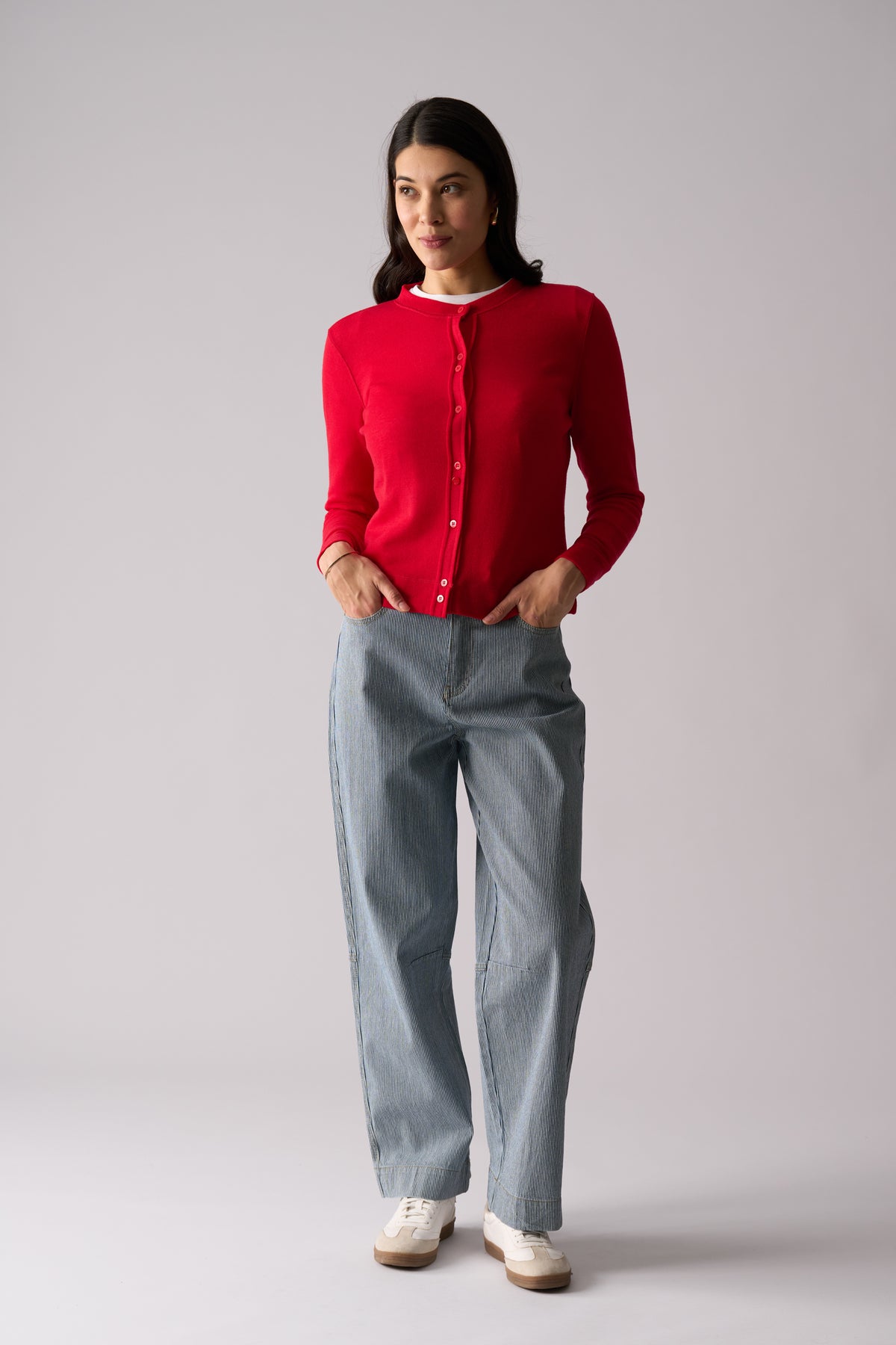 Foil Line By Line Jean in Stripe