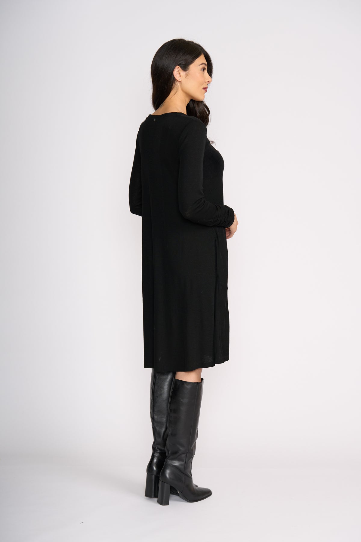 Foil Delightful Dress in Black