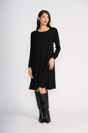 Foil Delightful Dress in Black