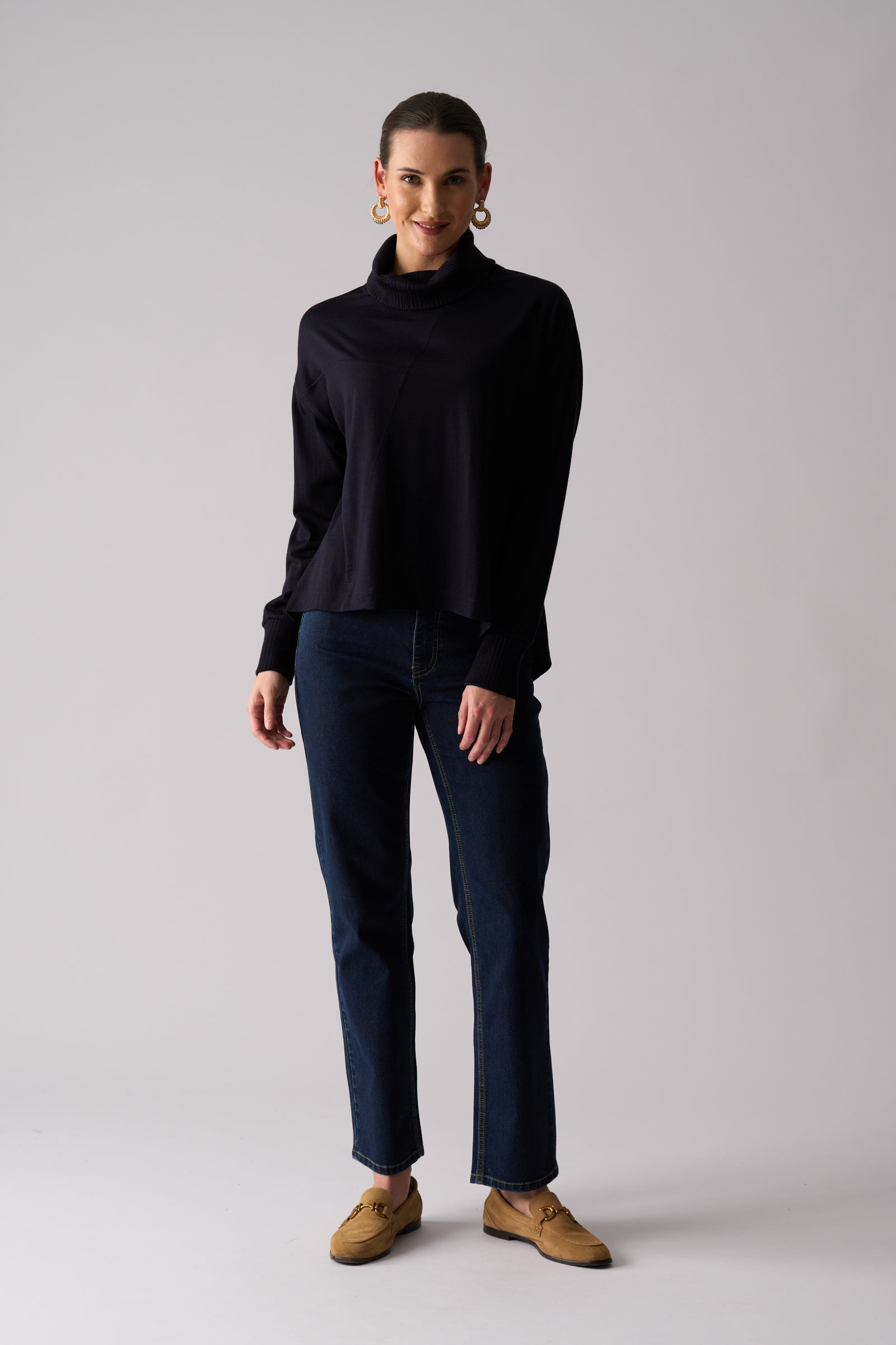 Foil Lola Jean in Dark Wash