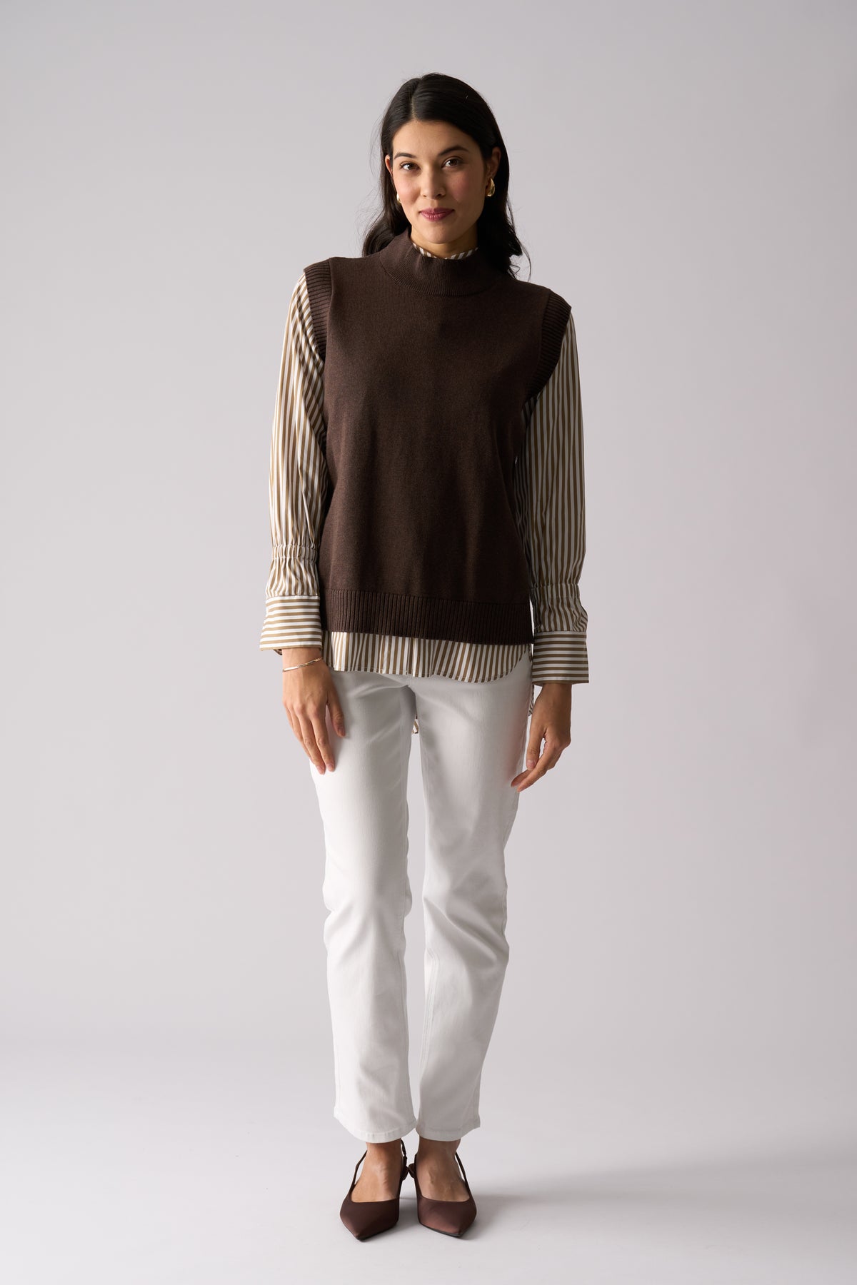 Foil Luxe Life Popover in Cocoa