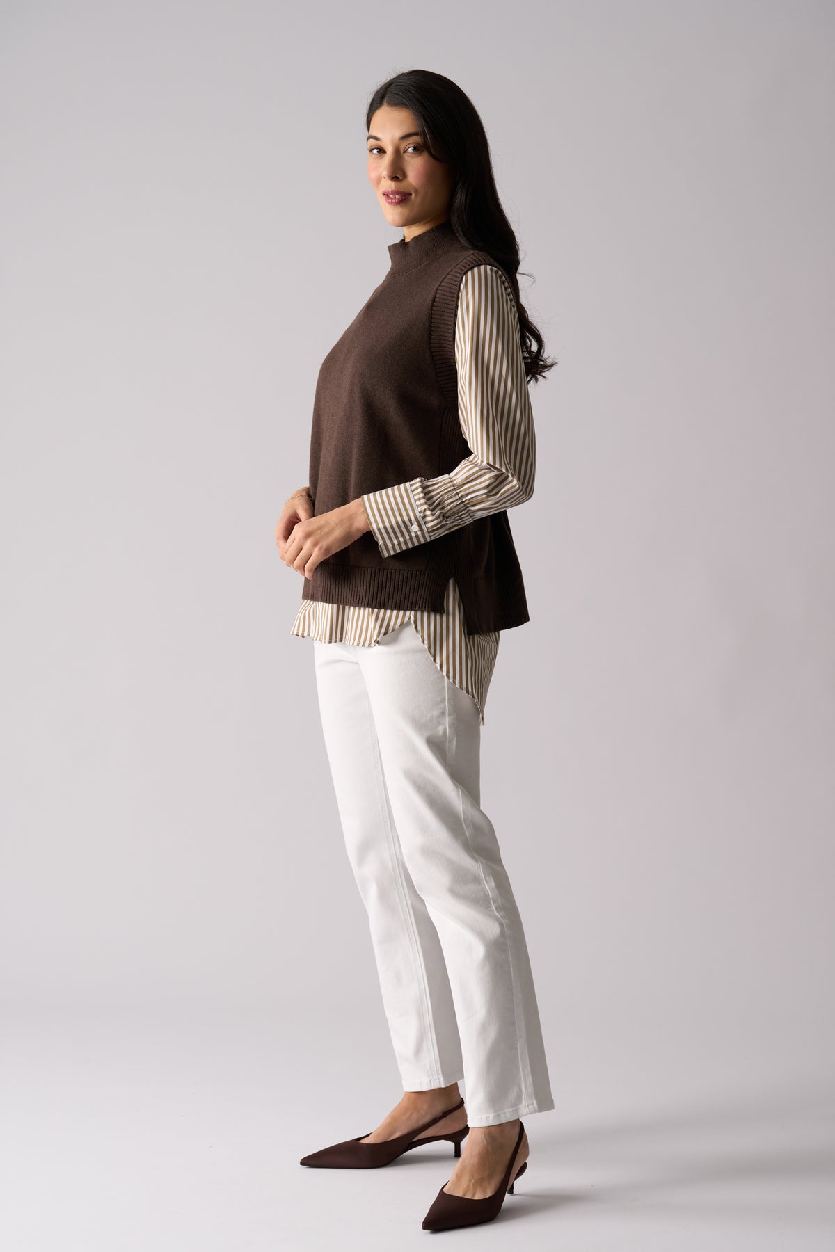 Foil Luxe Life Popover in Cocoa