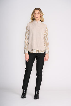 Foil Luxe Life Popover in Latte