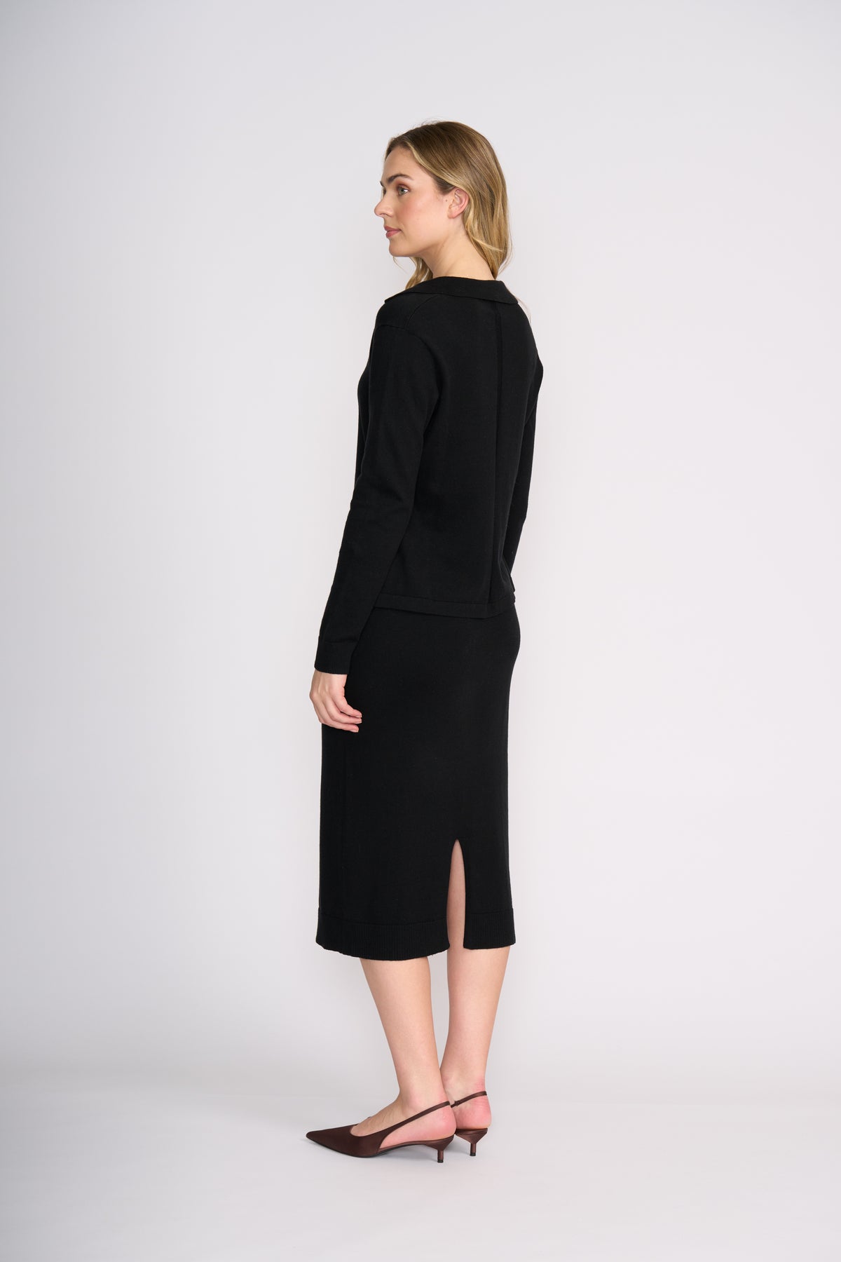 Foil Be Good Sweater in Black