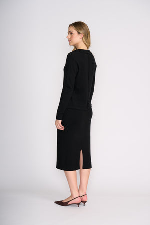 Foil Be Good Sweater in Black