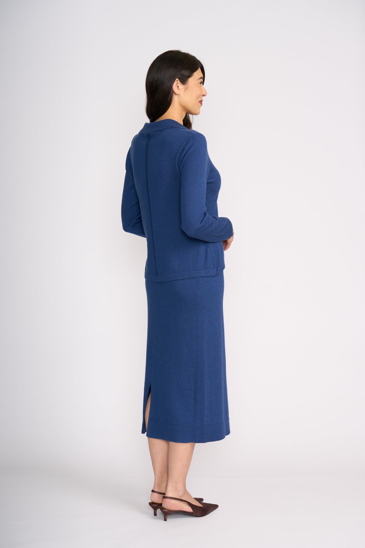 Foil Be Good Sweater in Indigo