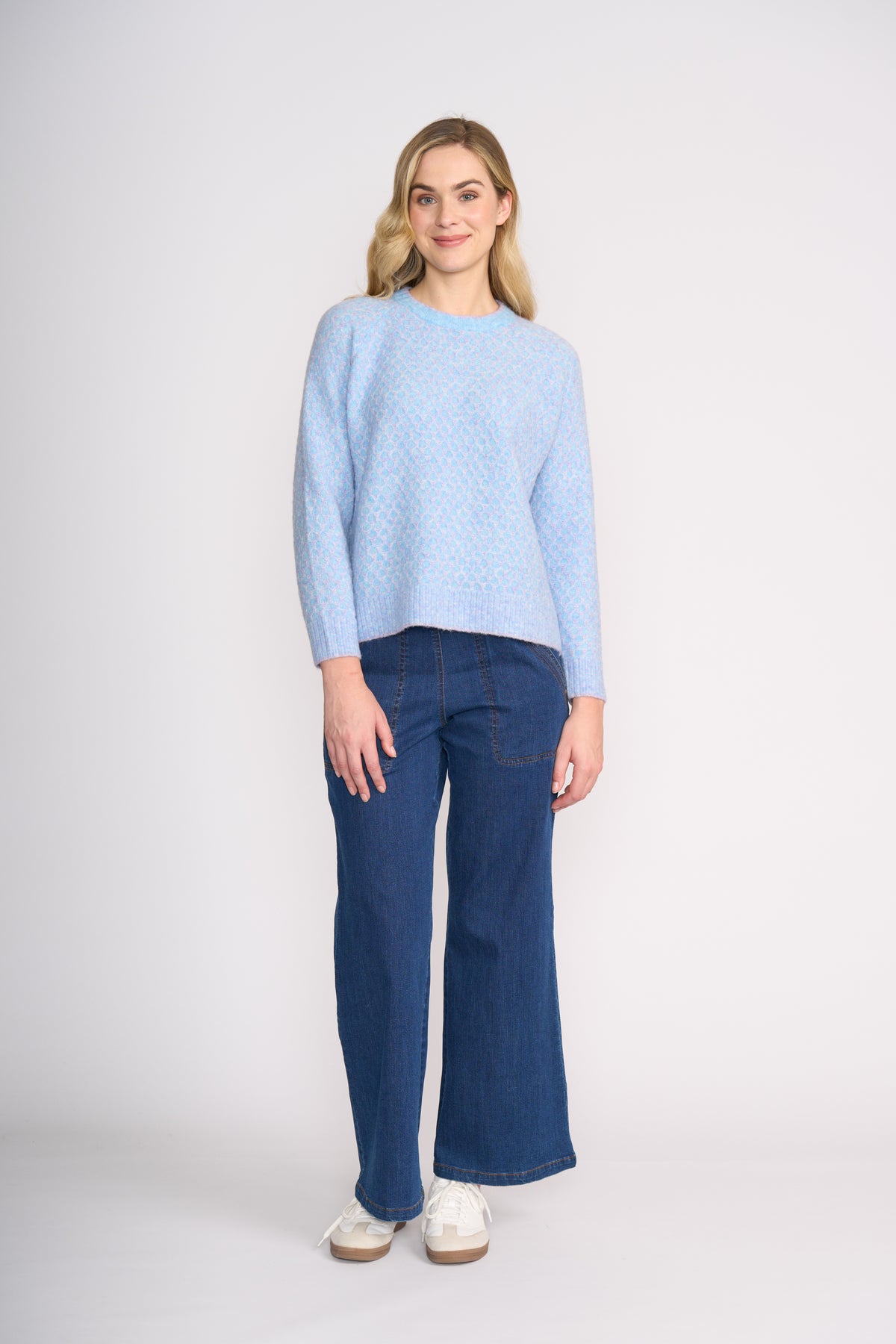 Foil Olives Jean in Indigo