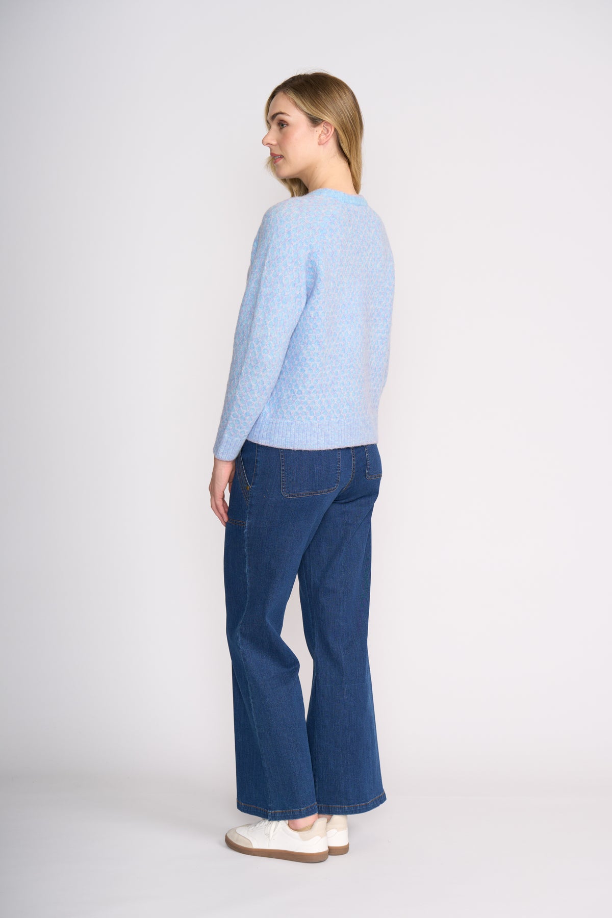 Foil Olives Jean in Indigo