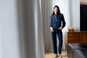 Foil Lola Jean in Dark Wash