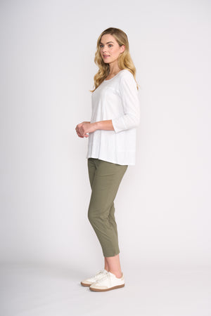 Foil Control Panel Top in Winter White