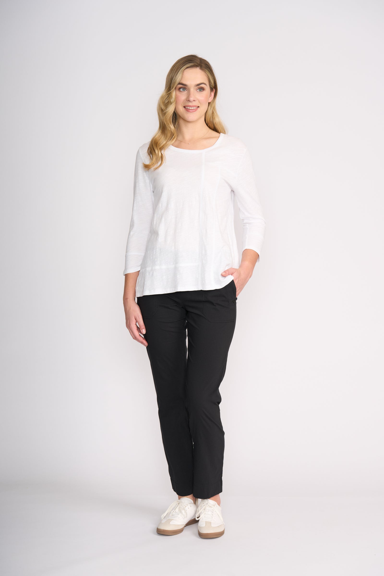 Foil Control Panel Top in Winter White