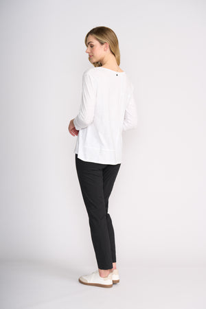 Foil Control Panel Top in Winter White