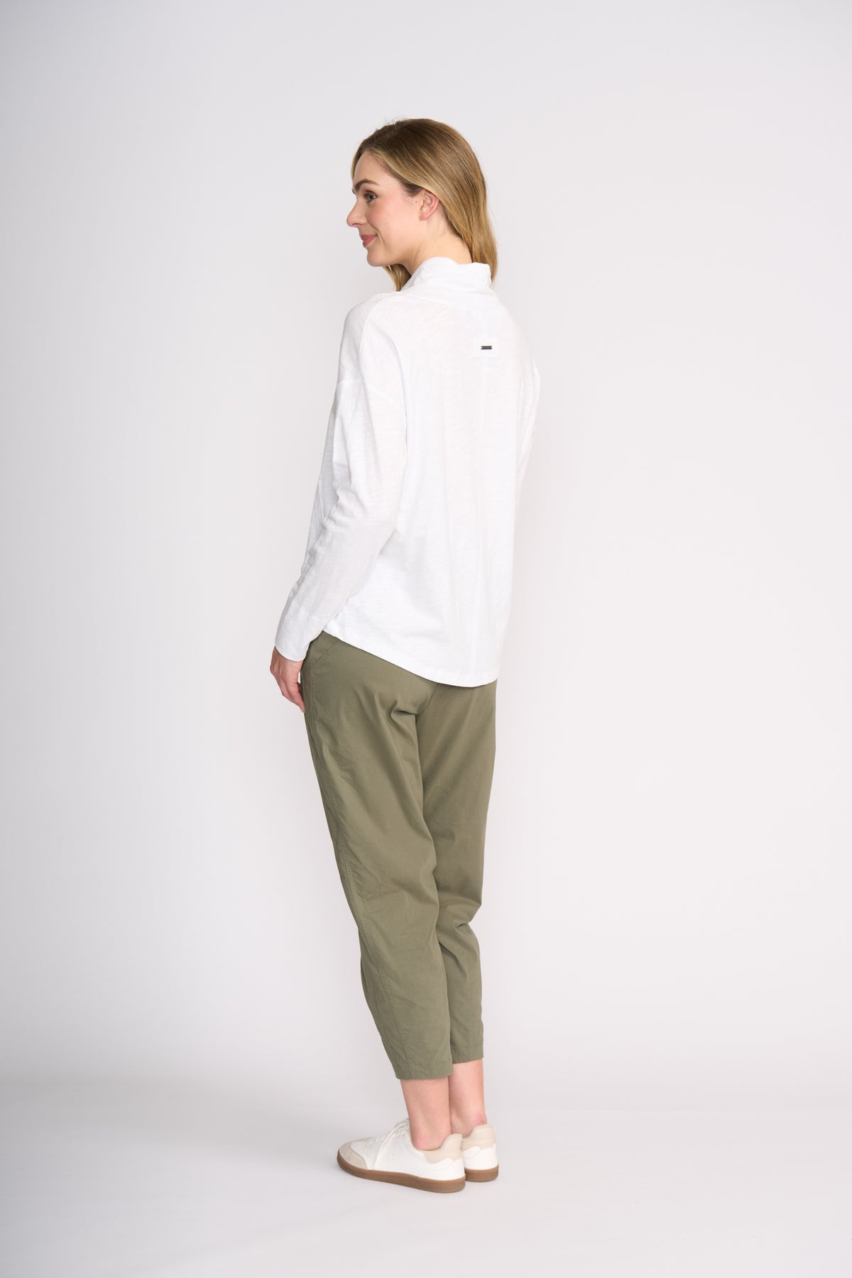 Foil Hi-Jinks Trapeze Pant in Sage Grey