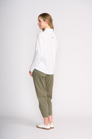 Foil Hi-Jinks Trapeze Pant in Sage Grey