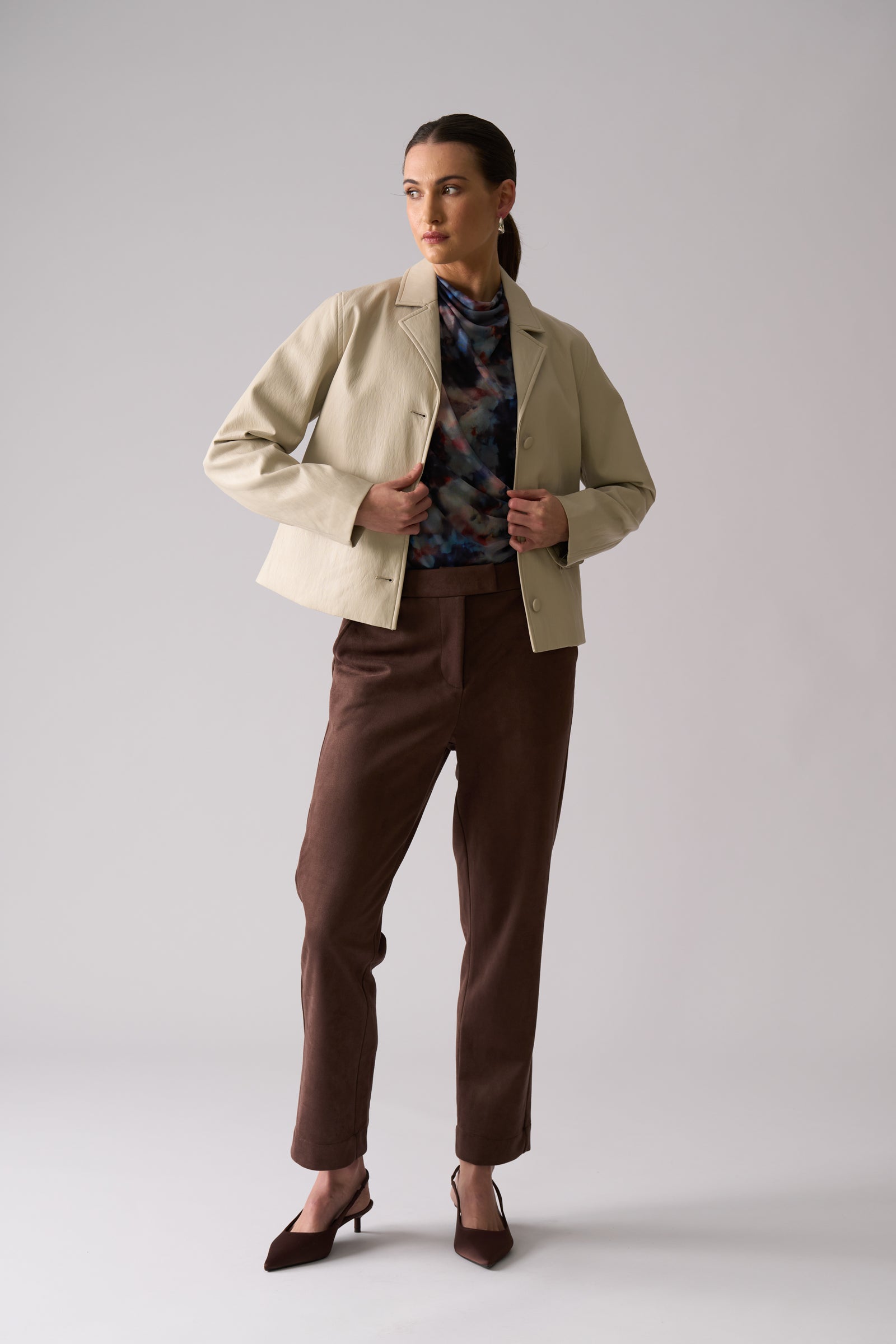 Foil Raiser Pant in Ristretto