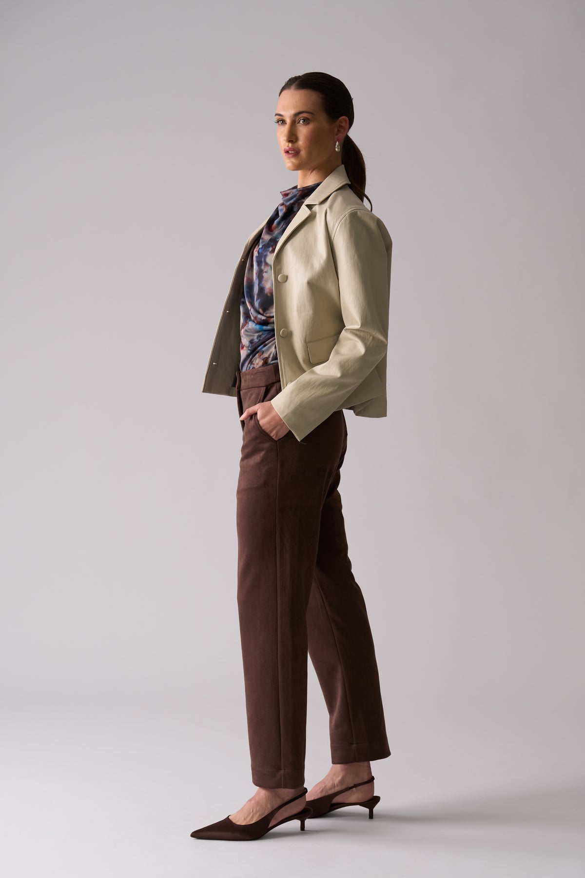 Foil Raiser Pant in Ristretto