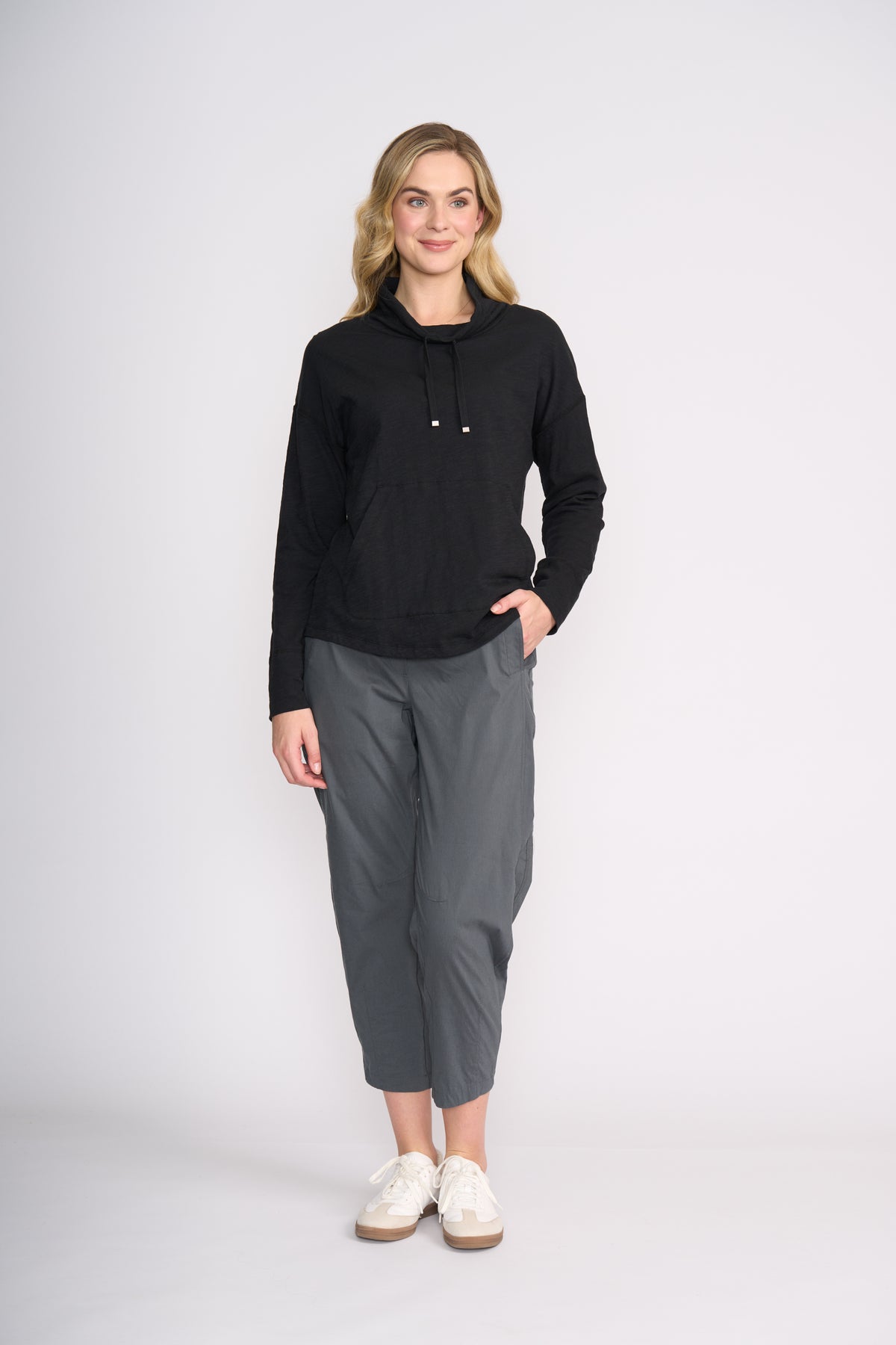 Foil Hi-Jinks Trapeze Pant in Iron