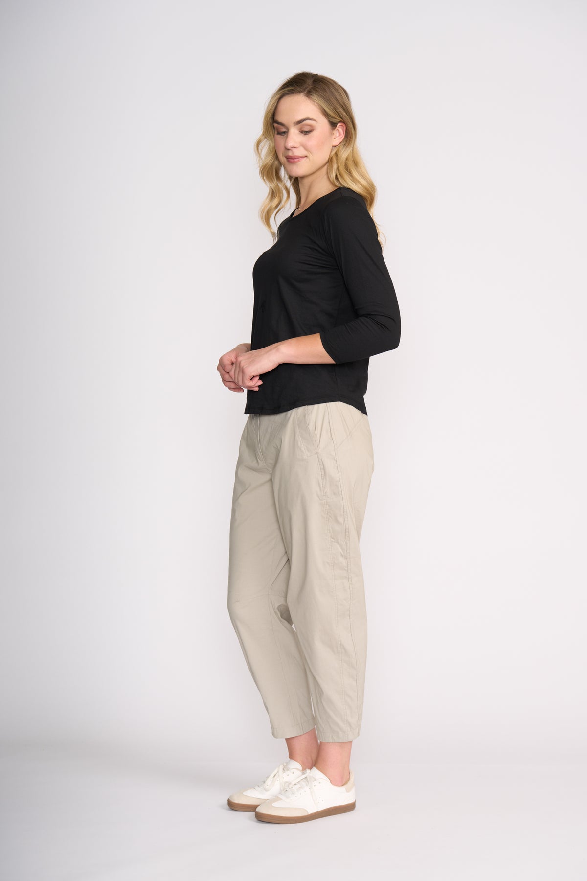 Foil Hi-Jinks Trapeze Pant in Light Khaki