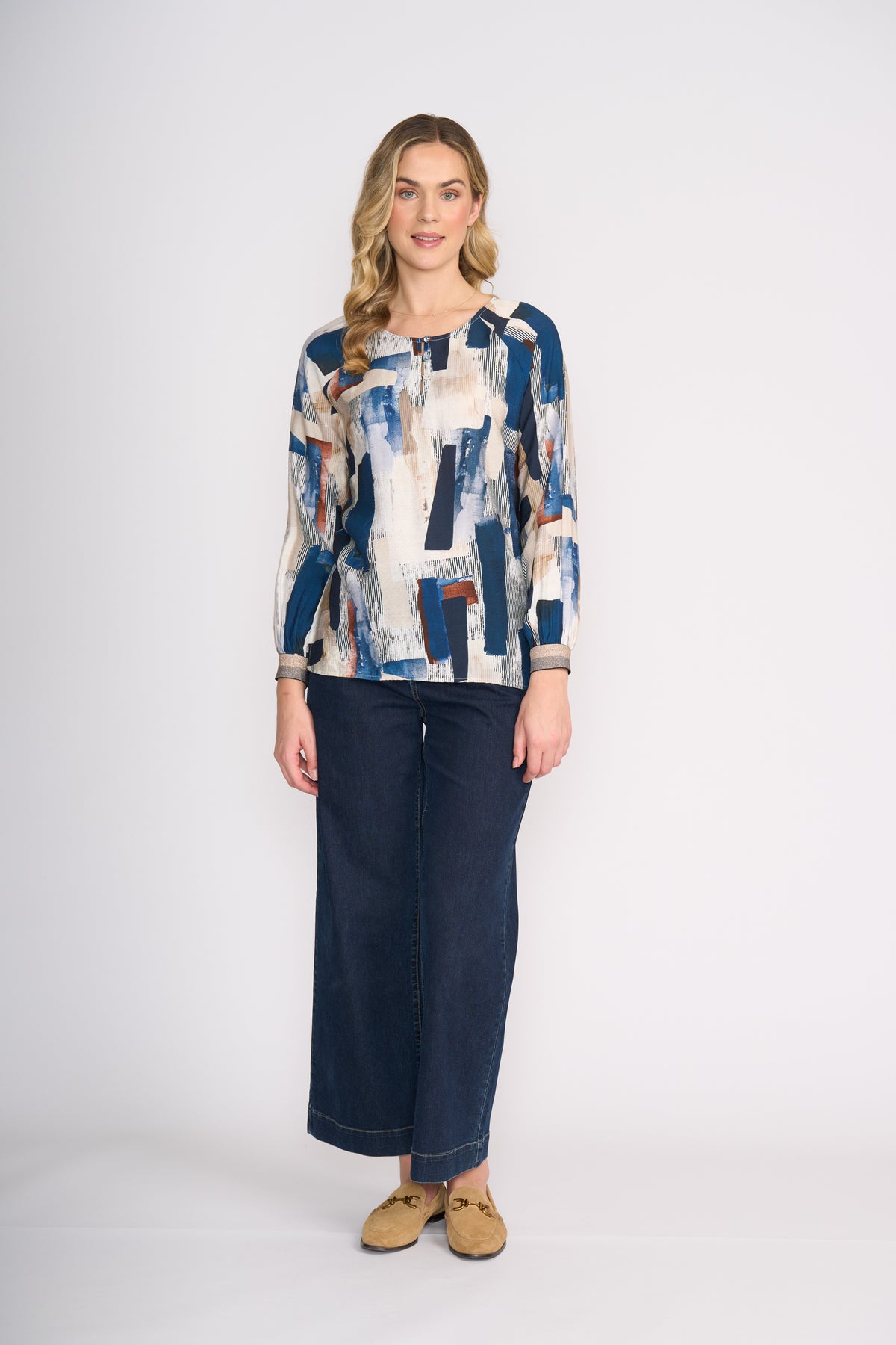 Foil Razzle Dazzle Blouse in Modern Art