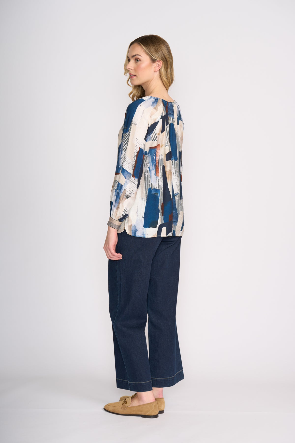 Foil Razzle Dazzle Blouse in Modern Art