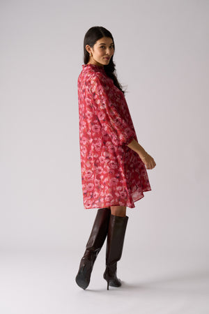Foil Cute Pair Dress in Winter Blooms