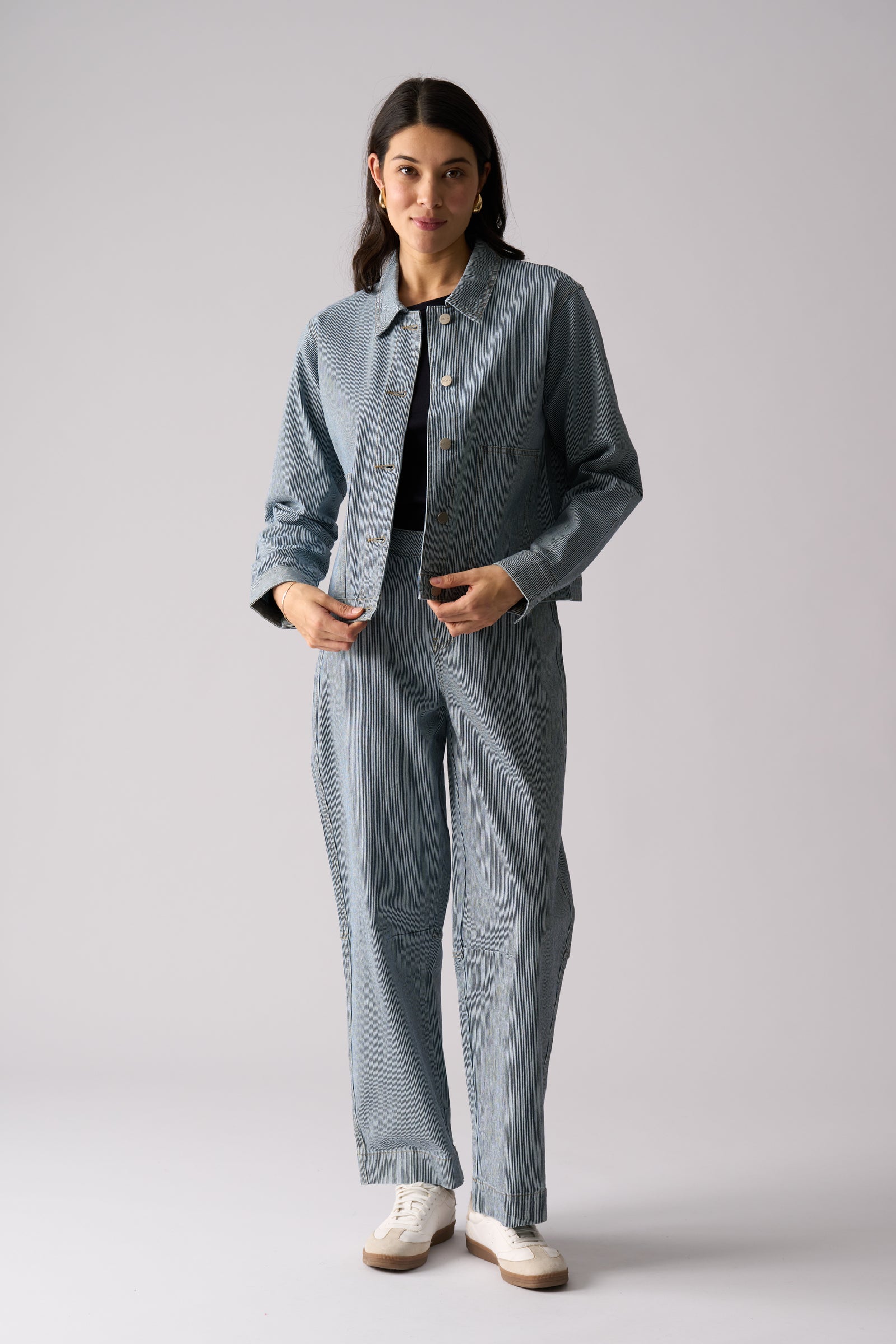 Foil Line By Line Jacket in Stripe