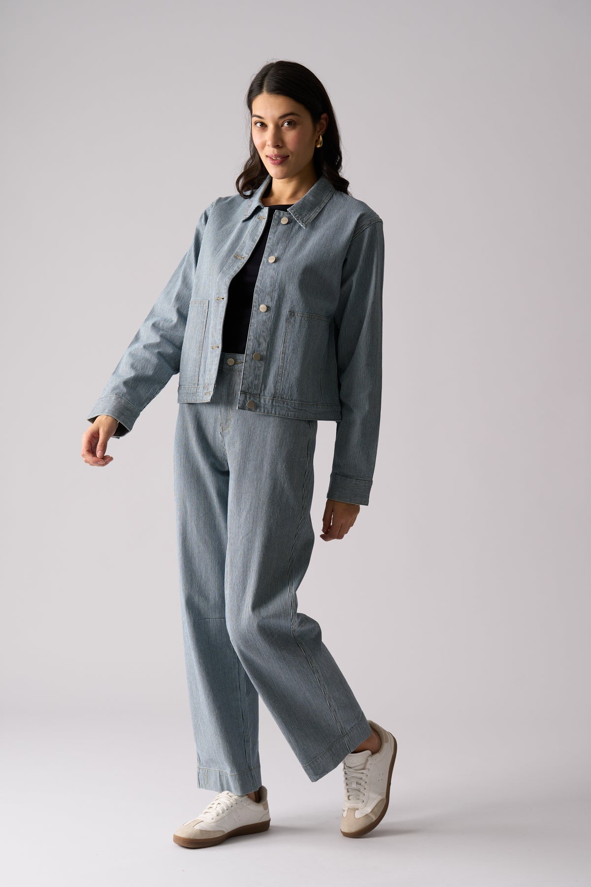 Foil Line By Line Jacket in Stripe