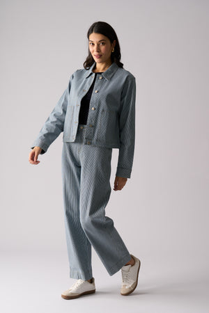 Foil Line By Line Jacket in Stripe