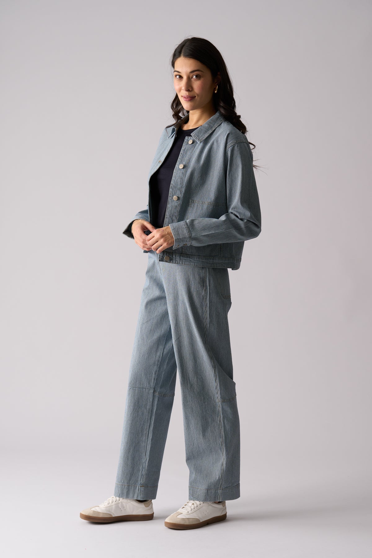 Foil Line By Line Jacket in Stripe