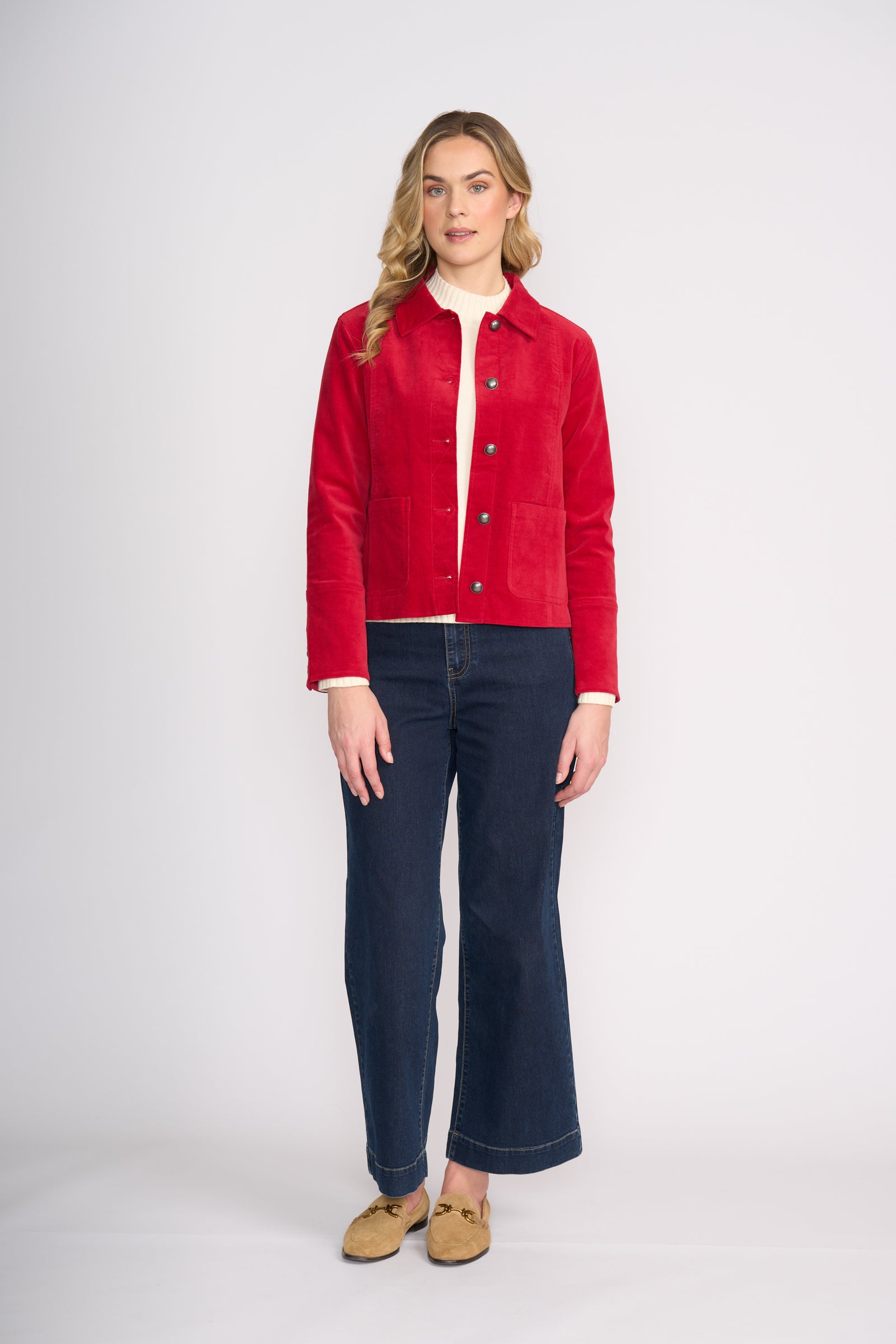 Foil Pre Re-Cord Jacket in Rose