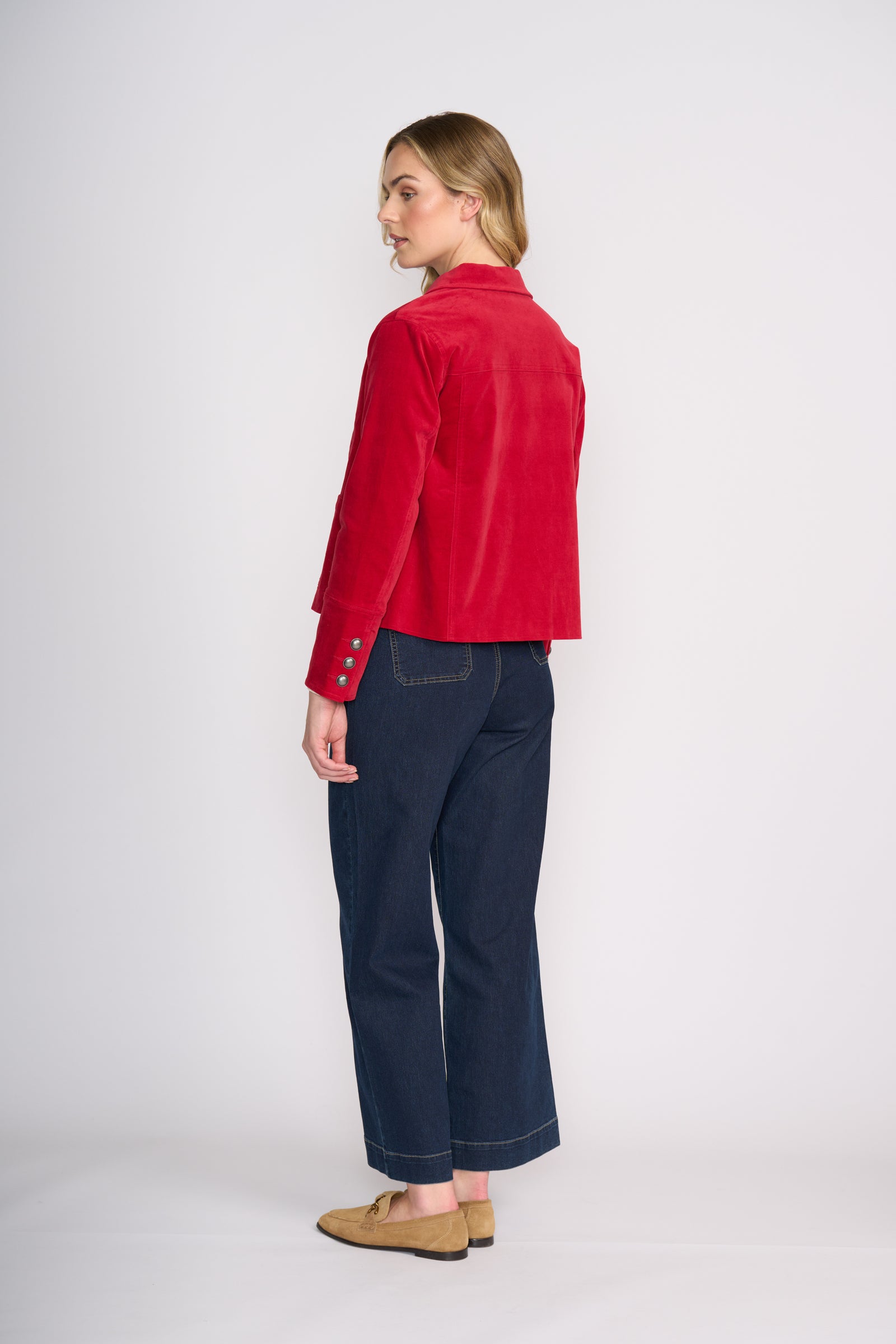 Foil Pre Re-Cord Jacket in Rose