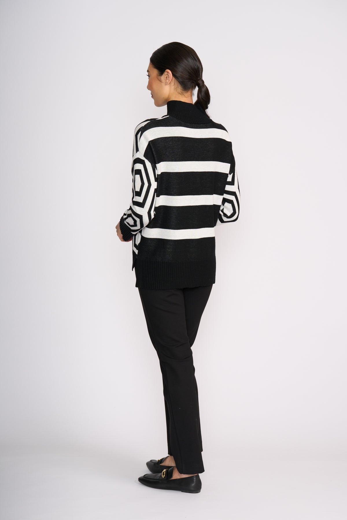 Foil Next Level Sweater in Black Hex