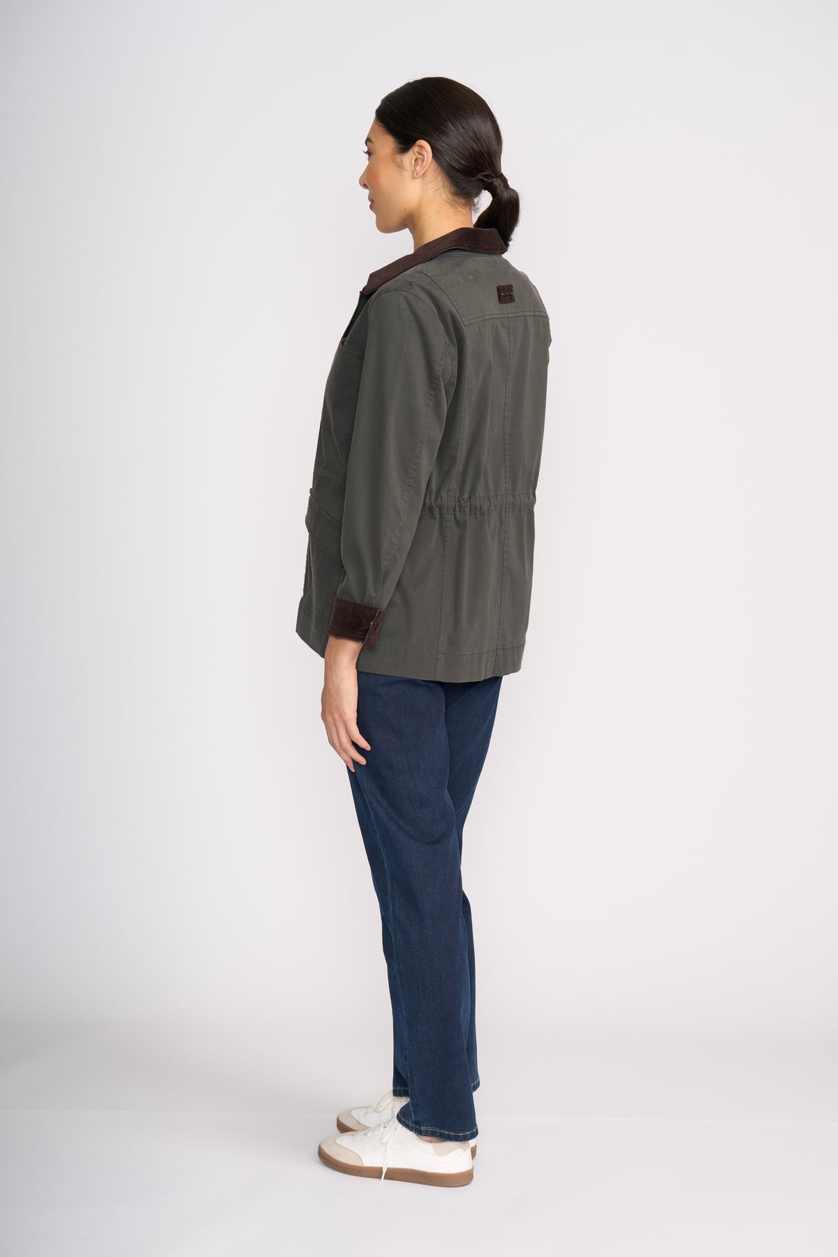 Foil Hidden Treasures Jacket in Dark Sage