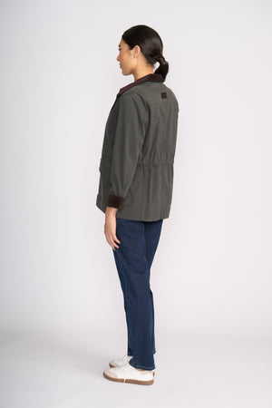 Foil Hidden Treasures Jacket in Dark Sage