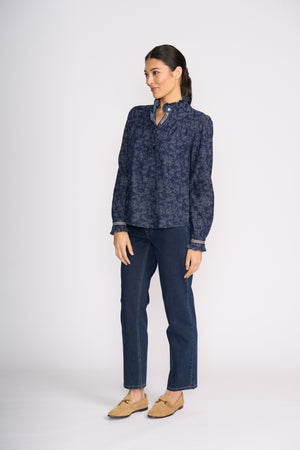 Foil Frilling Shirt in Tapestry