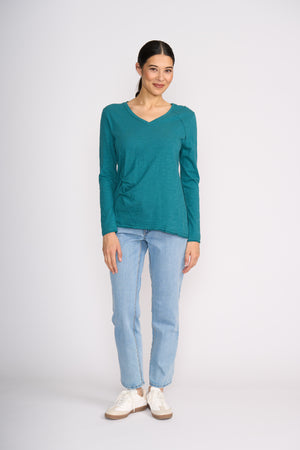 Foil New Twist Top in Dragonfly