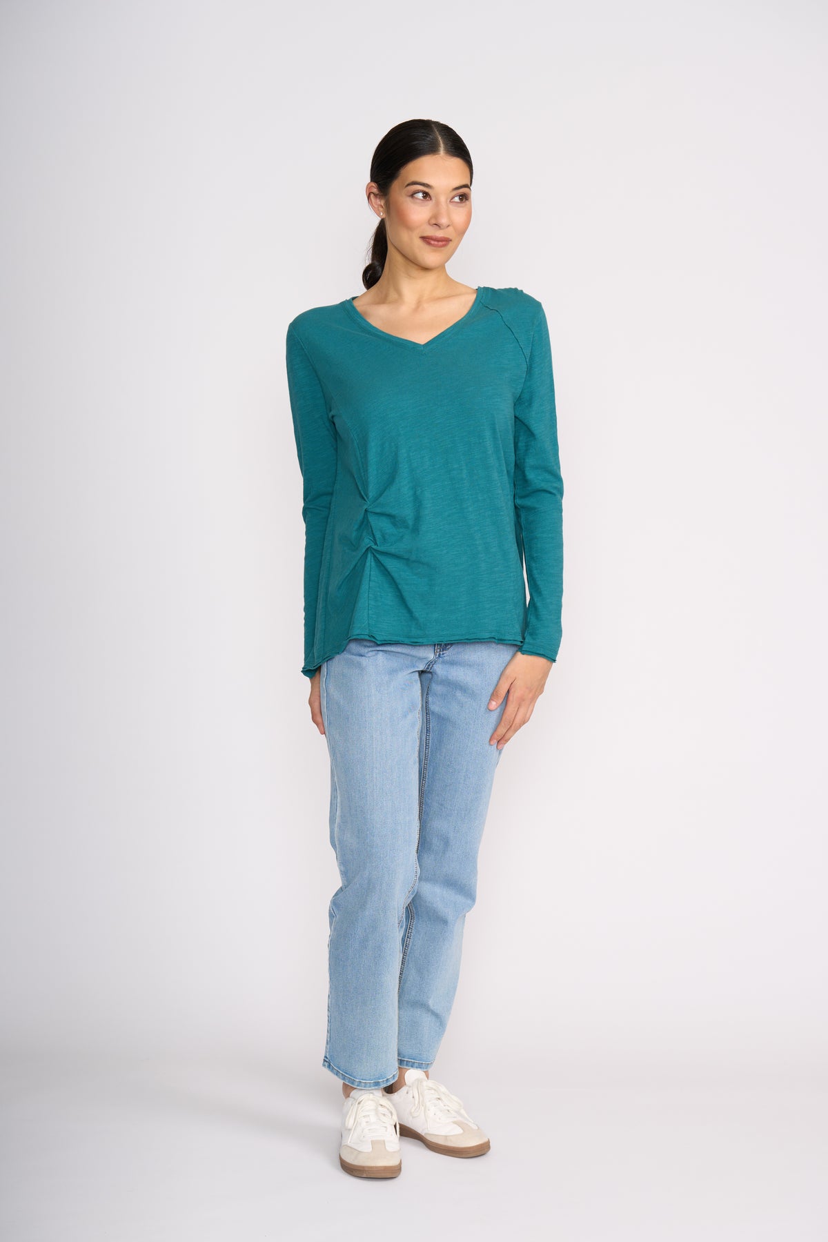 Foil New Twist Top in Dragonfly