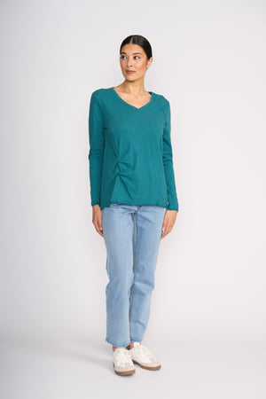 Foil New Twist Top in Dragonfly