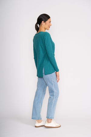 Foil New Twist Top in Dragonfly