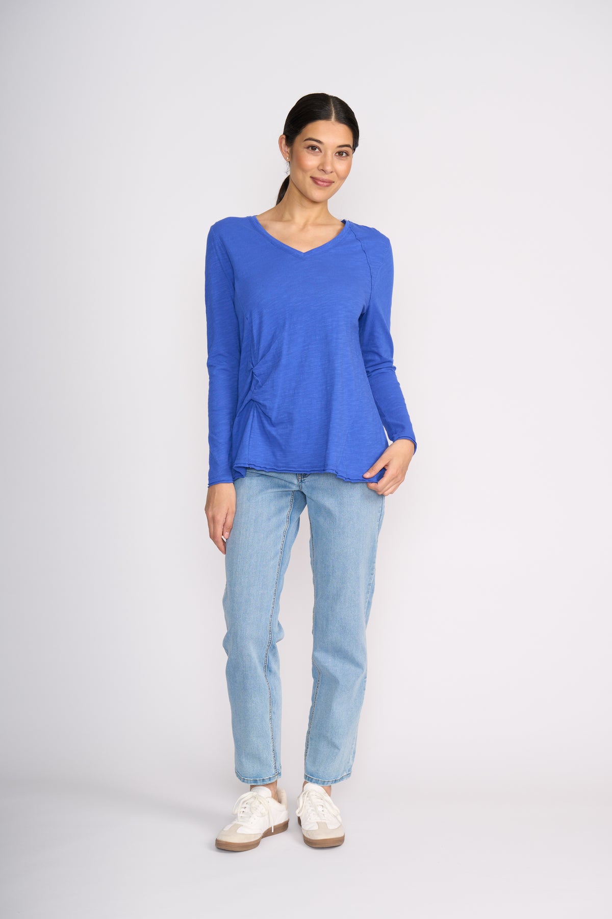 Foil New Twist Top in Electric Indigo