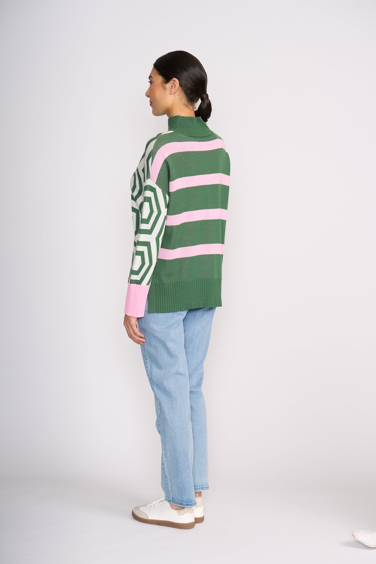 Foil Next Level Sweater in Sage Hex