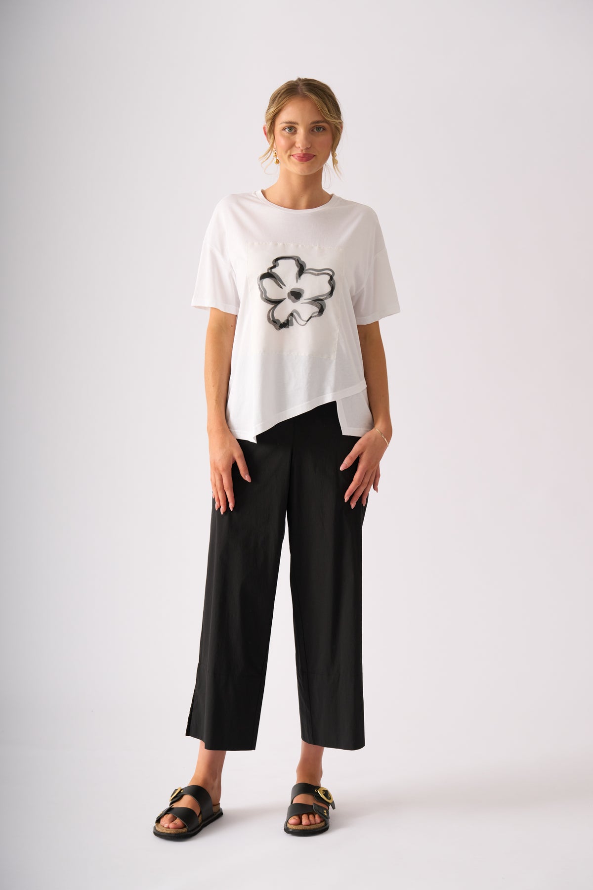 Foil Limitless Trapeze Pant in Black